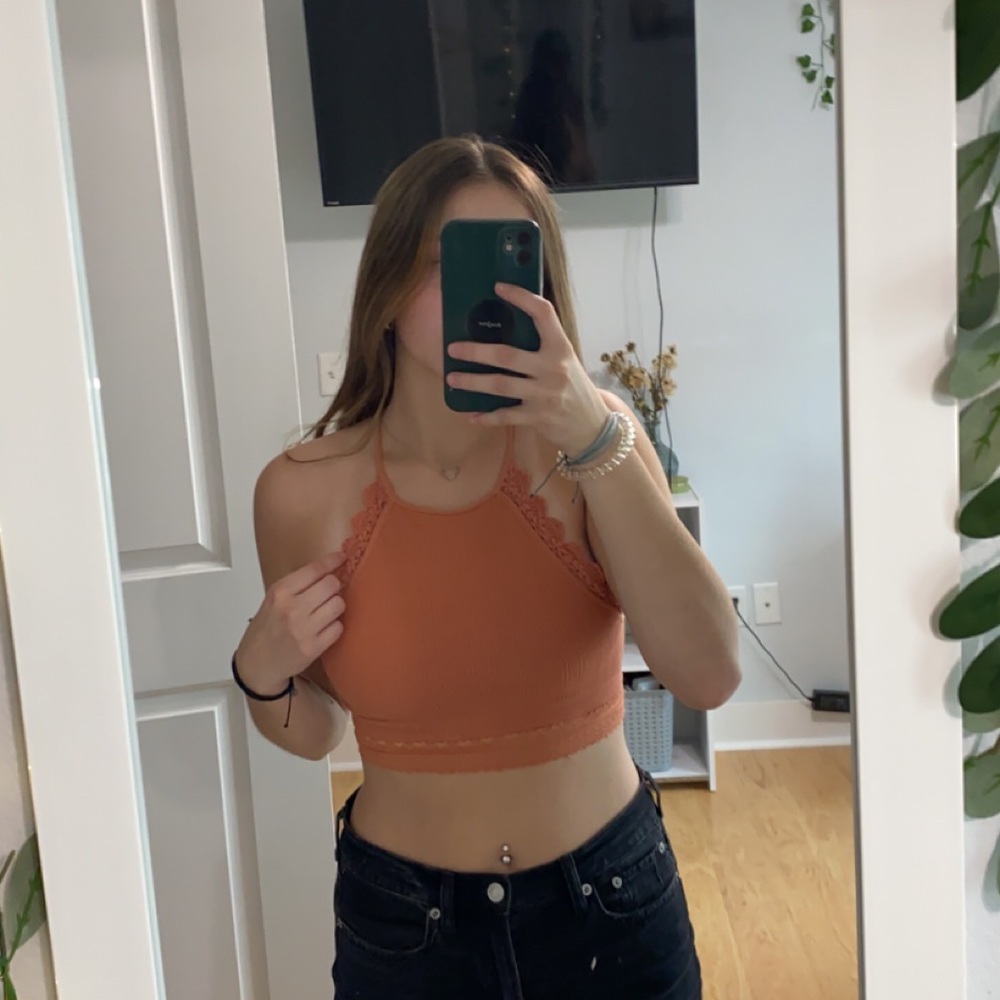 Fornia Coral Crop Top
